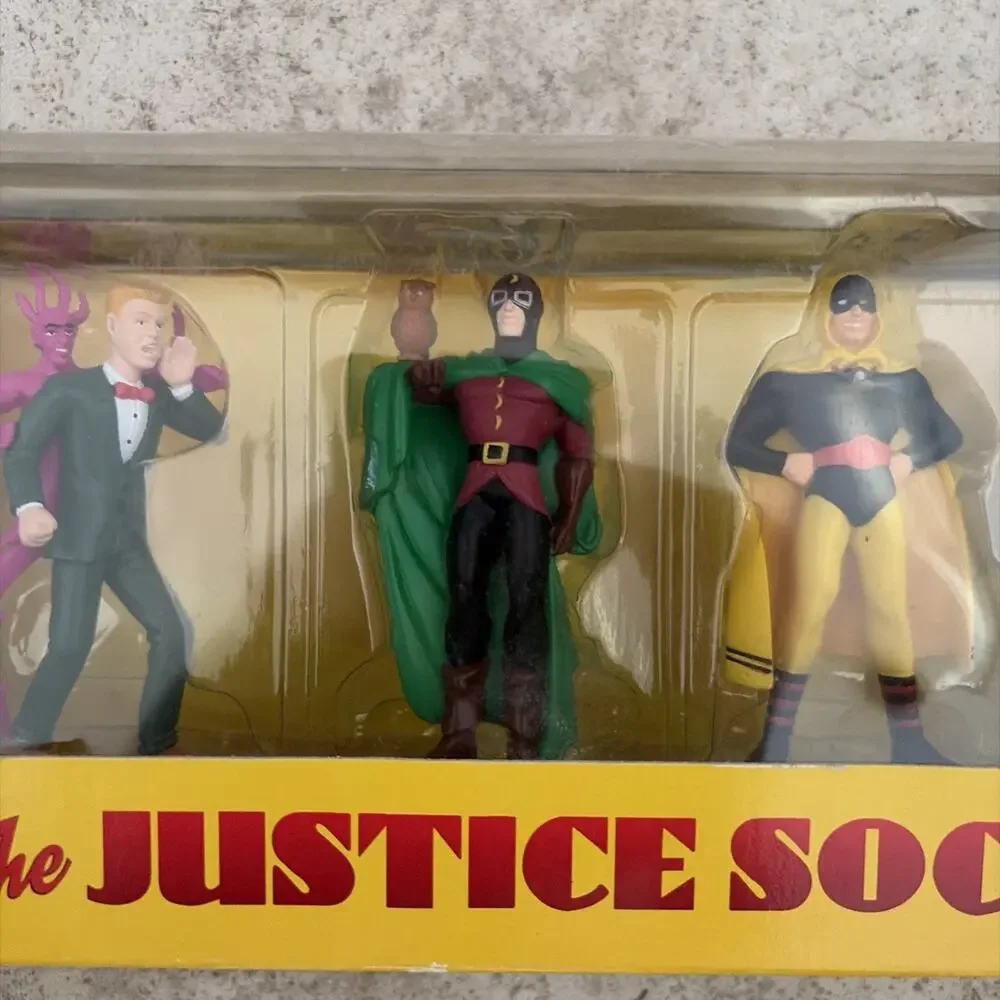 JUSTICE SOCIETY OF AMERICA PVC Set Vintage 1999 DC Direct 7 Piece New In Box New